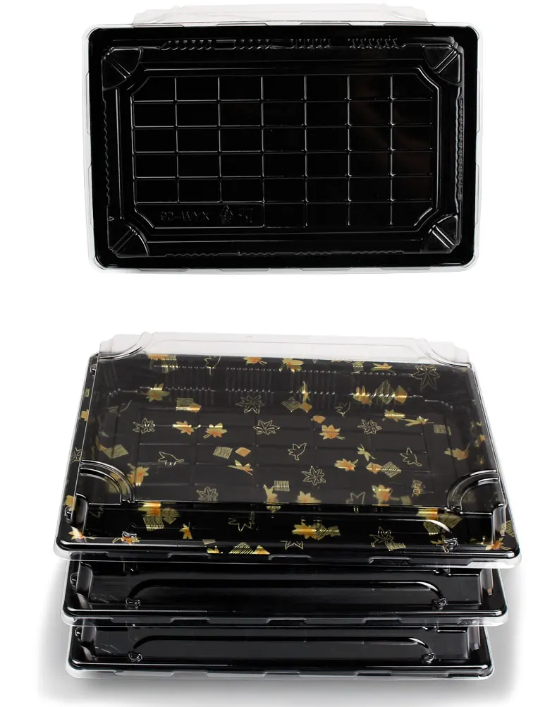 Fast food clear hamburger Japanese sushi box lunch box for kids