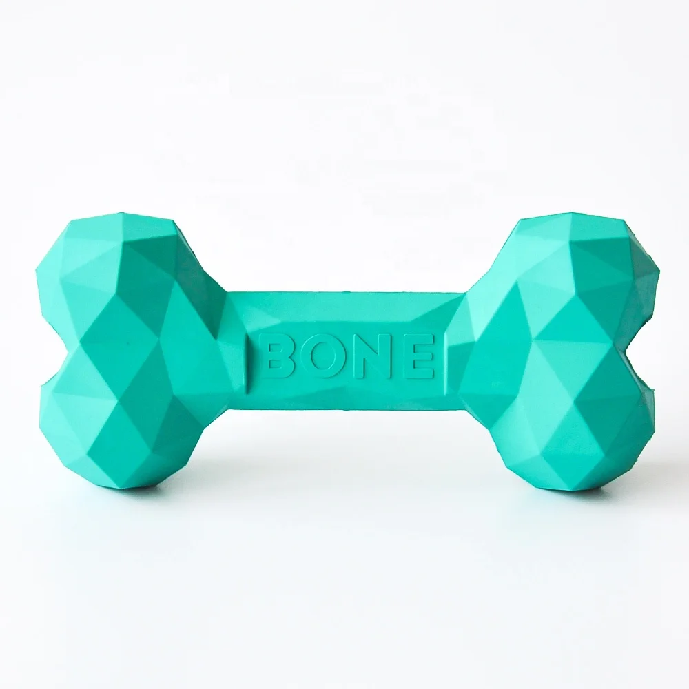 Upgraded Durable Silicone Pet Dog Chew Bone Toy for Aggressive Chewers