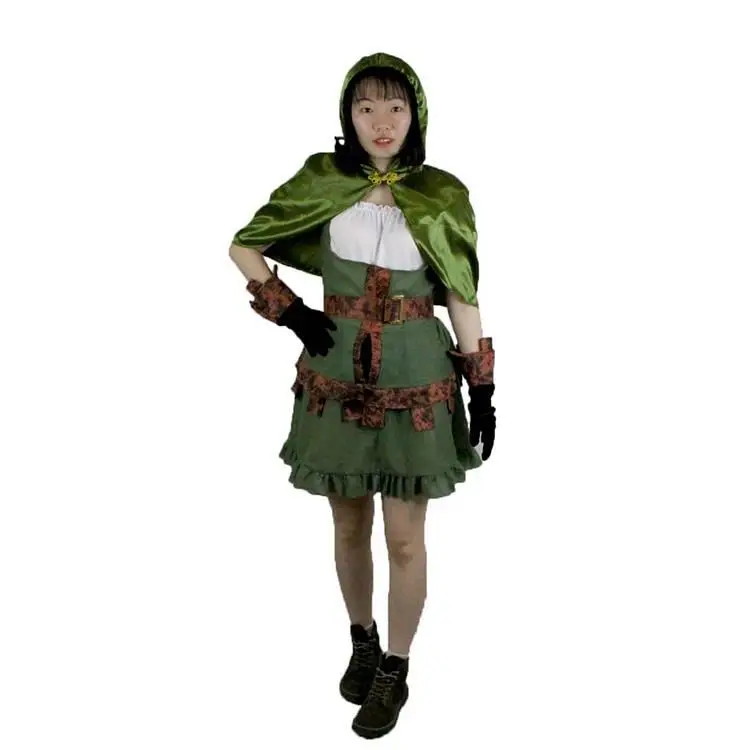 Custom adult Halloween samba Carnival party set dresses cosplay green fairy maiden party costume