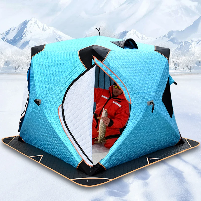 Pop Out Fish Sled Bell Flooringa Fish-Shaped Bun Machine For Ho Eskimo Portable Pop-Up Xxl Insulated Ice Fishing Tent
