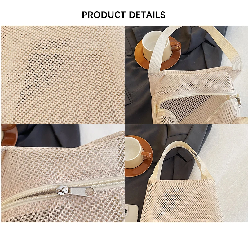 Ultralight Large Straw Hollow Out Beach Bags Crochet Weave Summer Women Hand Mesh Tote Bag