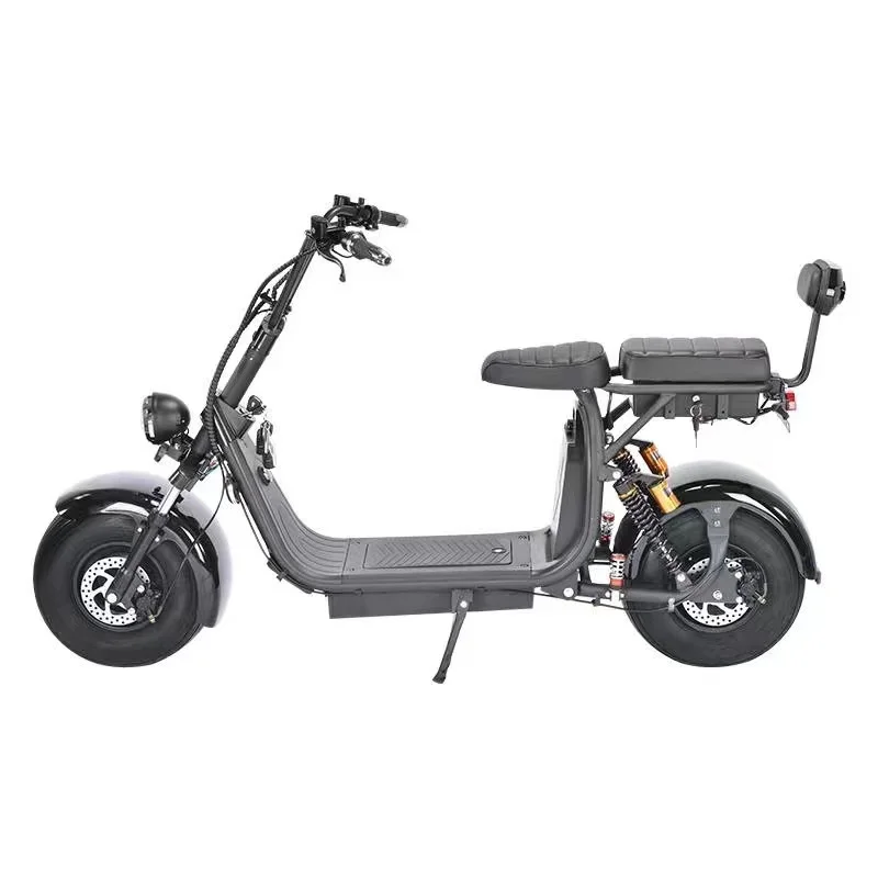 FULIKE 1500W 60V 120Ah Removable Battery Fat Tire 2 Wheels Harley Electric Scooter