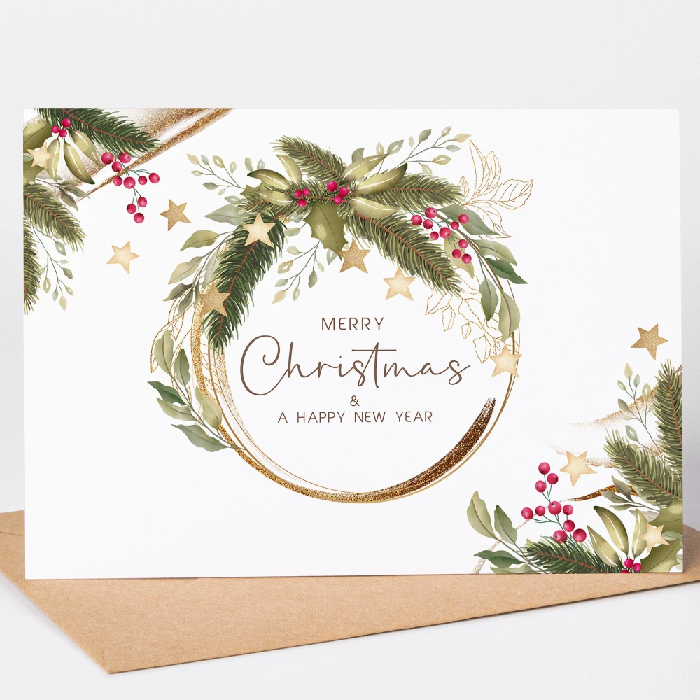 Custom Print Christmas Cards Corporate Christmas Cards Branded Custom Holiday Card