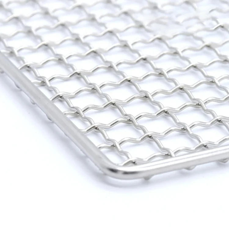 36cm*50cm Stainless Steel Barbecue Grill Wire Mesh Net For Chicken Roast / Bbq Mesh