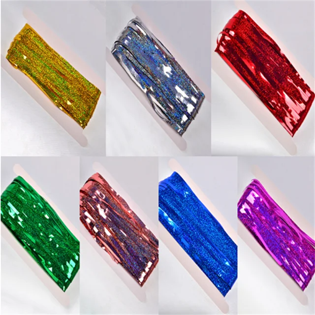 1*2m Wedding Backdrop Metallic Tassel Foil Fringe Curtain Decorative Curtains Party Rain Curtains Party Streamer