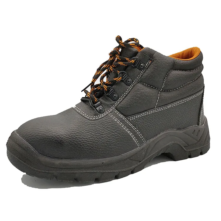 
Lightweight Boots Black Action Leather Steel Toe Man Work Safety Functional Shoes 