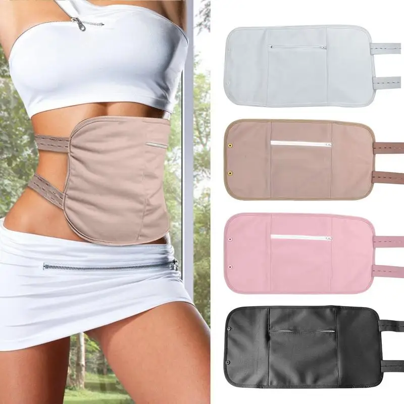 Wholesale Women Waist Neck Castor Oil Pack Wrap for Liver Detox Reusable Around Stomach Organic Cotton Castor Oil Pack Wrap