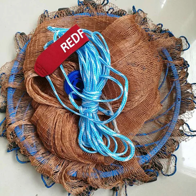 Thailand Brand Mesh Fishingnet Cast Net Casting American Style Nylon Fish for Wholesale