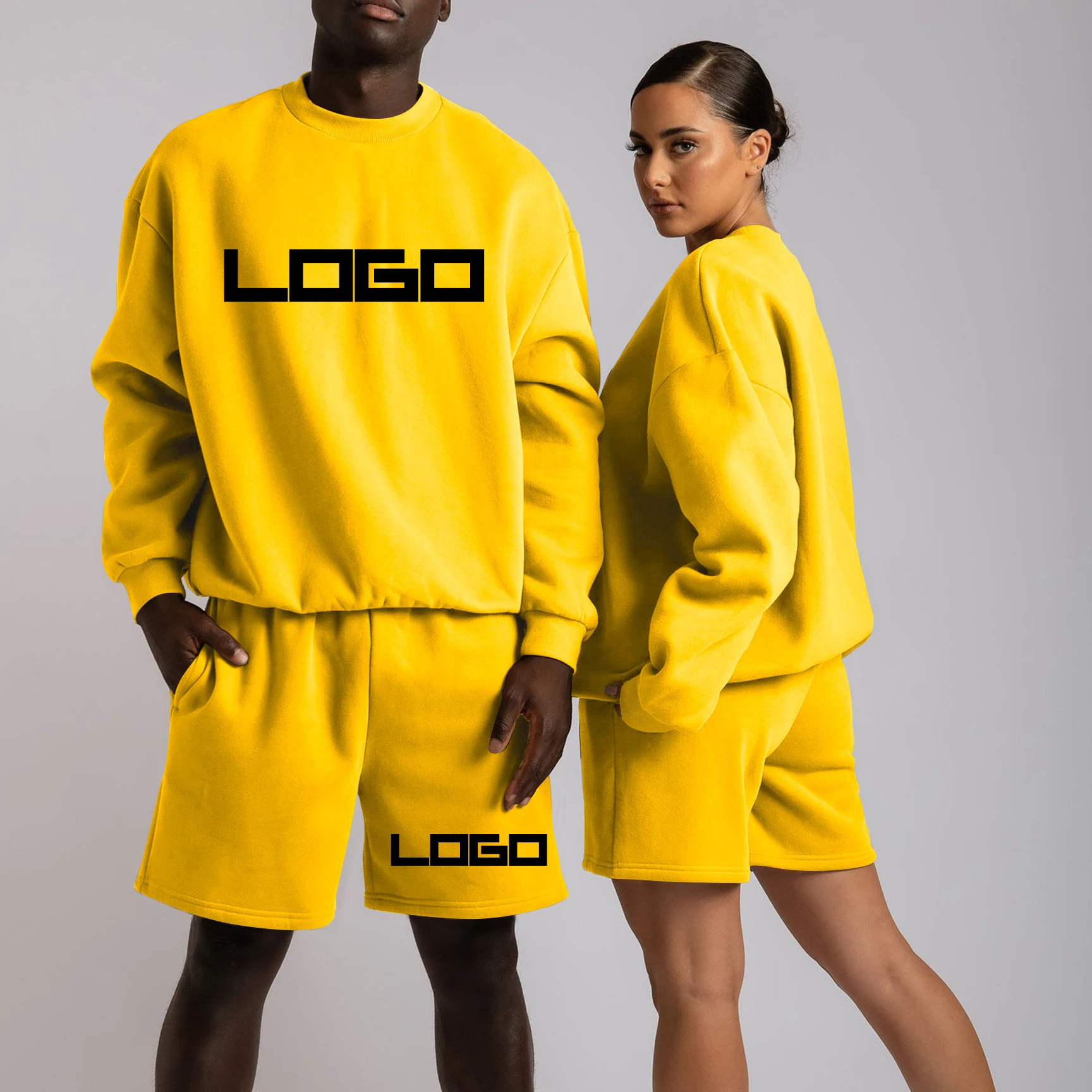 Summer 2022 New Custom Logo Tracksuits For Men Sports Gym Jogger 2 Piece Suit Sportswear Two Piece Short Set For Men