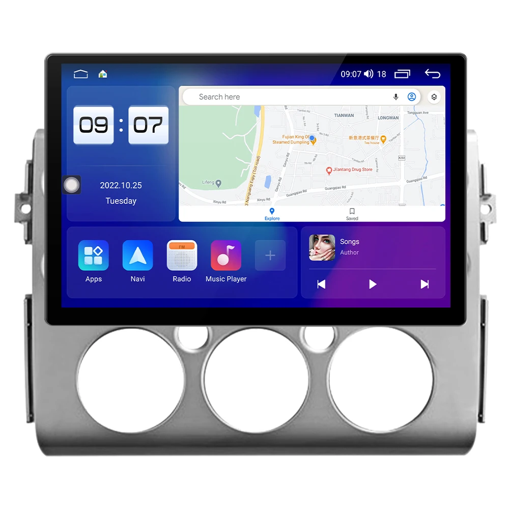 13.1' 2DIN QLED  Screen 1920*1200 android 12 4g  car multimedia For Toyota FJ Cruiser J15 2006-2020 Stereo GPS