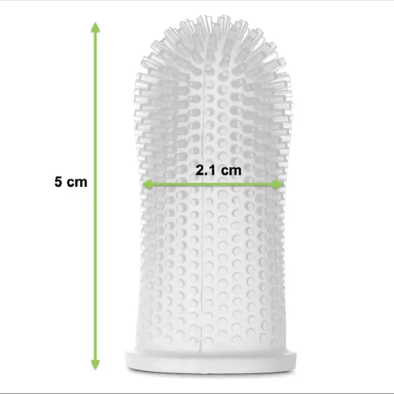 Teeth cleaning toothbrush pet dog cat finger cover brush silicone pet toothbrush