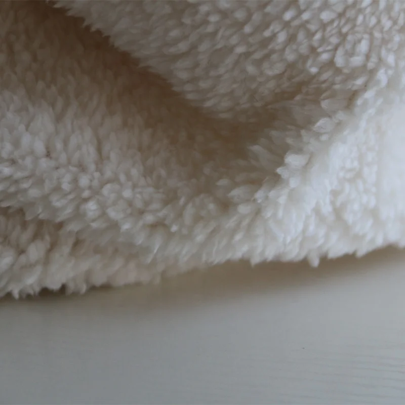 
Certified Product Garment Use Bule Polyester Sherpa Fleece Faux Rabbit Fur Fabric 