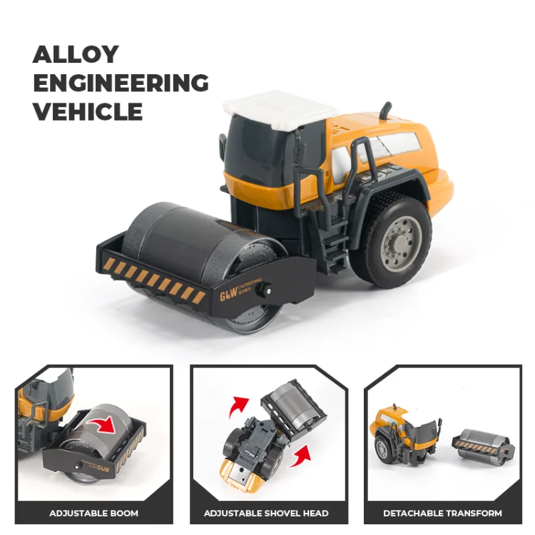 1:55 Rc Bulldozer Toys Rc Simulation Alloy Truck Construction Toy Wheel Loader