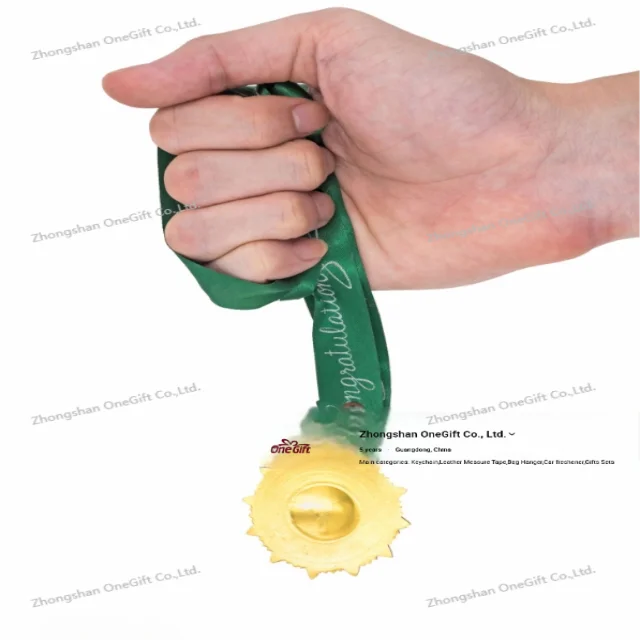 Wholesales Free Design Custom 3D Metal Zinc Alloy Glod Bjj Wrestling Boxing Sports Ribbon Medals