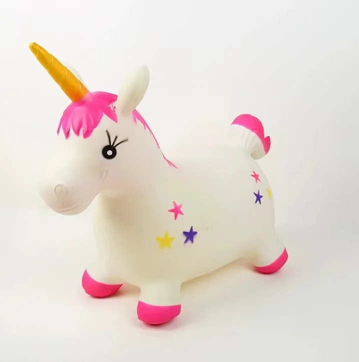 yellow pink white blue riding rubber bouncing animal toy Indoor outdoor riding rubber rocking children chair