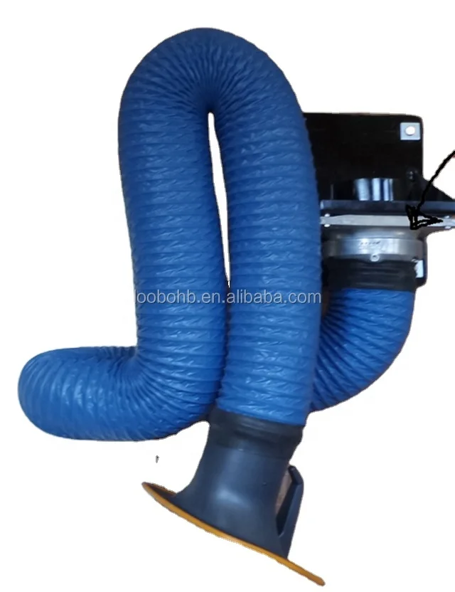 wall-mounted exhaust fume extraction arm for fume extractor and industrial dust collector wall-mounted flexible suction arms