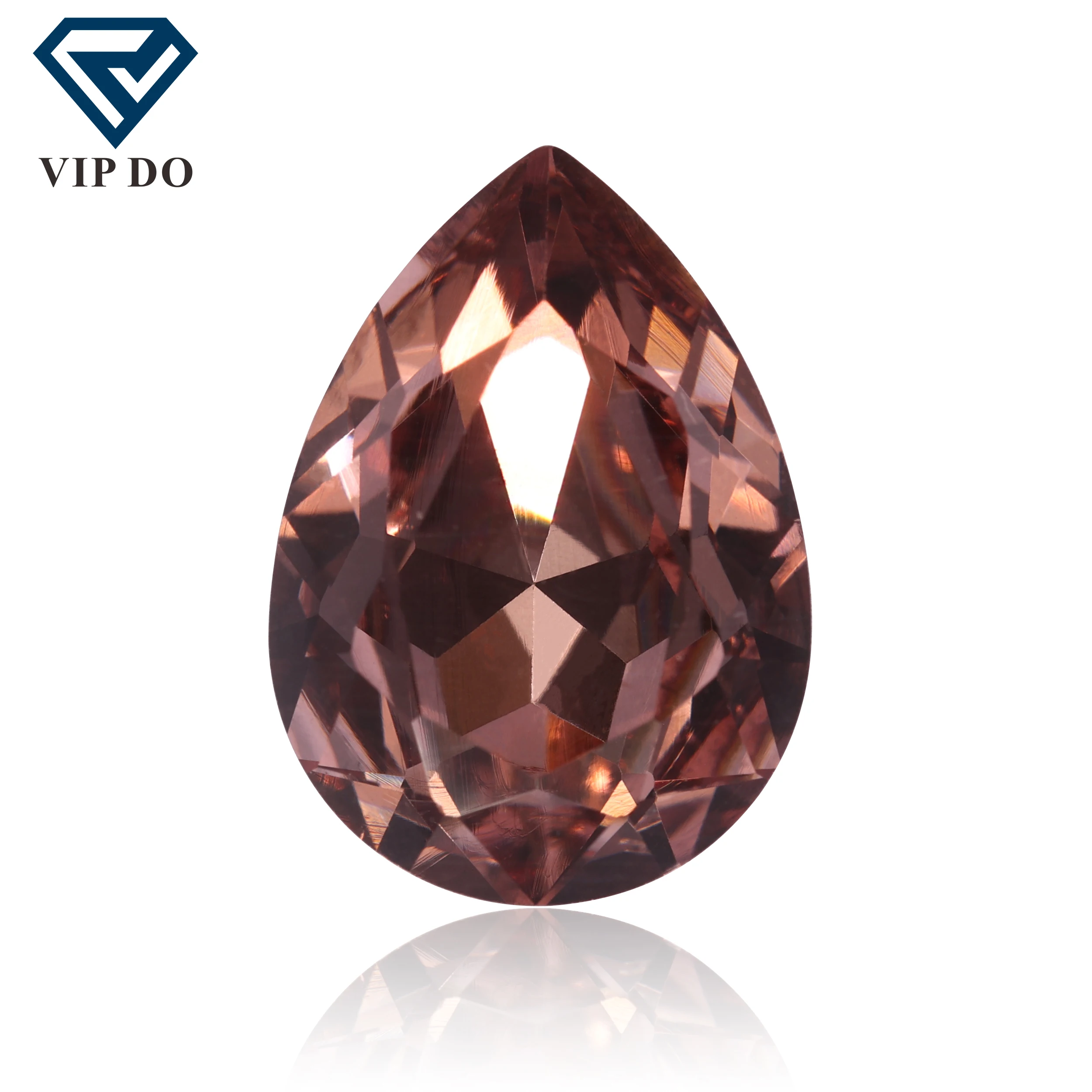 High quality pear cut K9 Glass Crystal Clothes Accessories DIY Shoe Bag Nail Pile Diamond Rhinestone Peach Fairy series