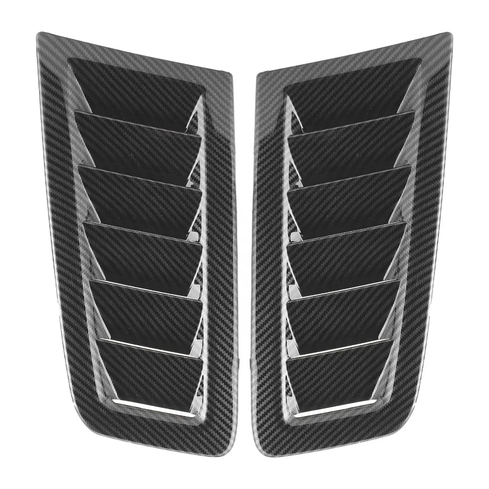 Carbon Fiber Car Hood Vent Scoop Kit Air Flow Intake Louvers Hoods Vents Bonnet Cover for RS MK2 Style