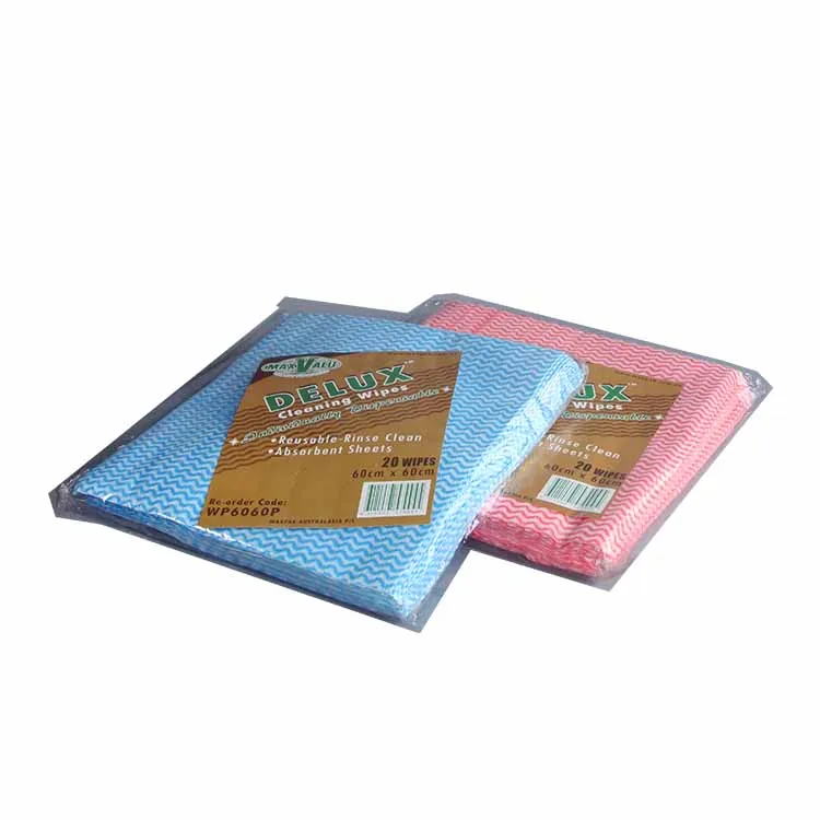 Factory Supply PET Viscose Nonwoven Cleaning Cloth, Soft & Absorbent Household Multipurpose Cleaning Wipes