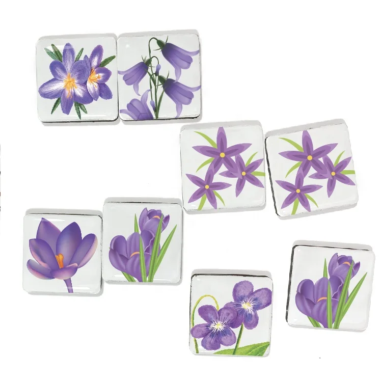 2024 Hot Selling Home Epoxy Fridge Magnet Set Decorations Custom Stock Designs China Guangzhou Factory Floral Art Resin Magnets