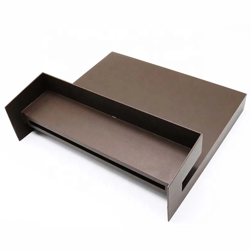 Aluminium anodized painting powder coating black white outdoor waterproof up down led wall light housing