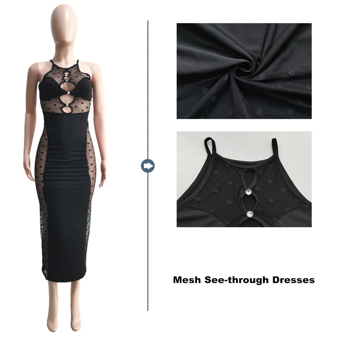 Dresses Boutique Sexy Mesh See-through Bodycon Maxi Dresses Women Lady Lace Elegant Long Dresses For Club Party