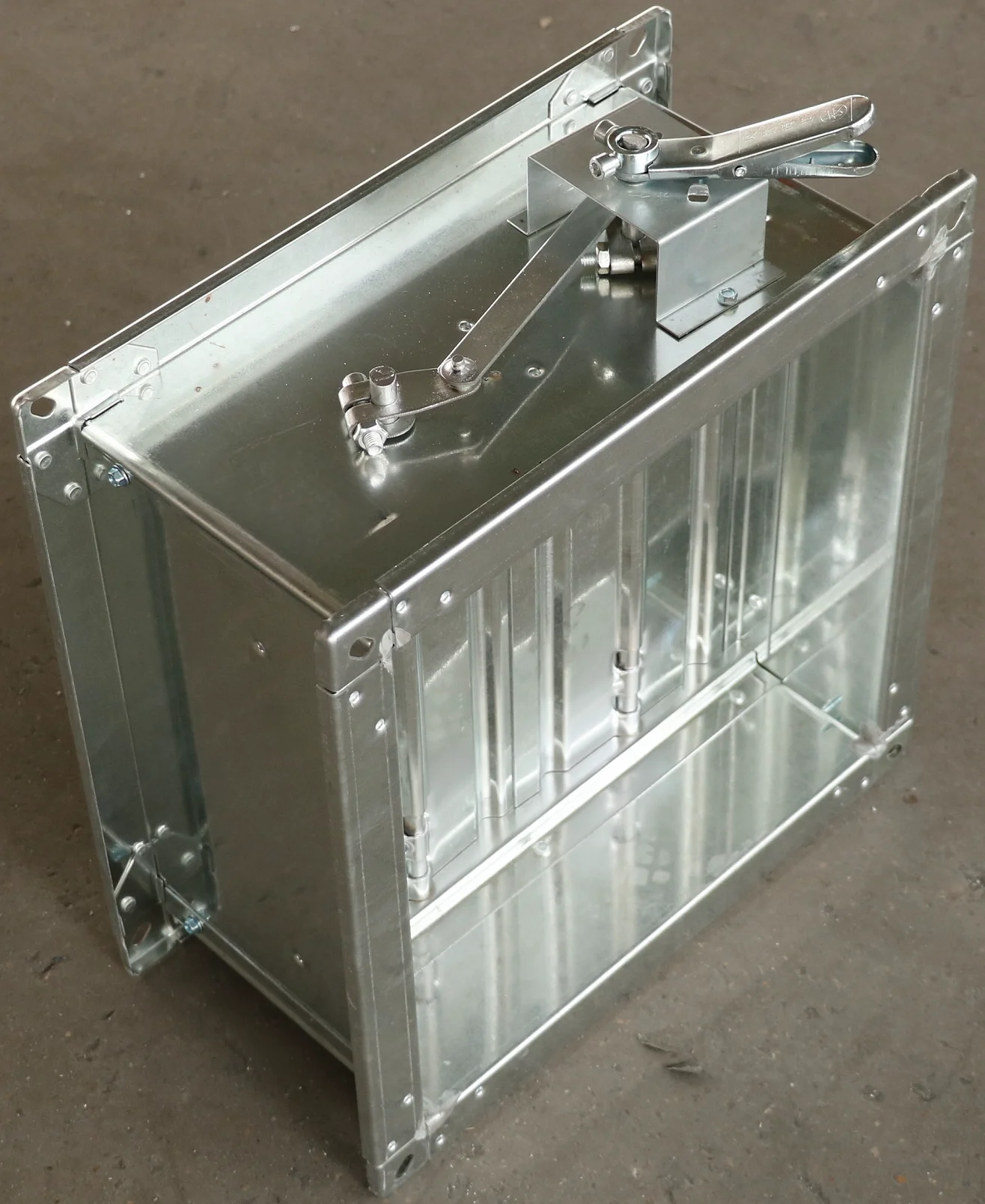 Hvac system Connecting air ducts turbo handle Manual air volume control damper
