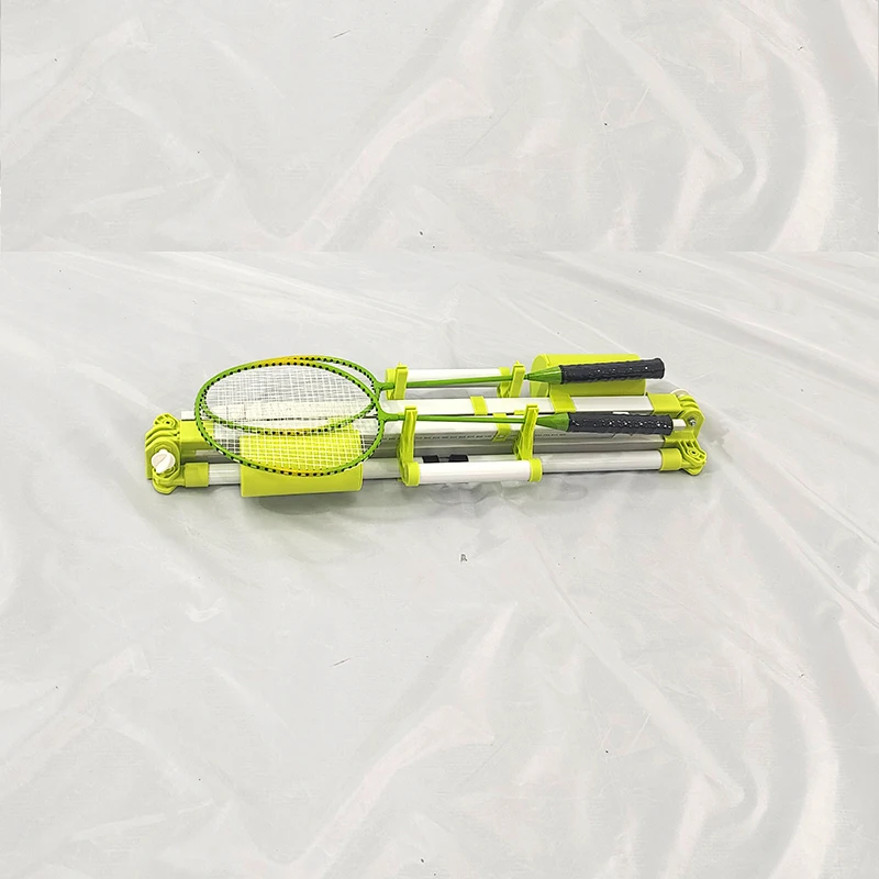 New Design Portable Badminton Set,Folding Badminton Volleyball Net with Badminton Racket,Shuttlecocks,Kids Gift Backyard Sports