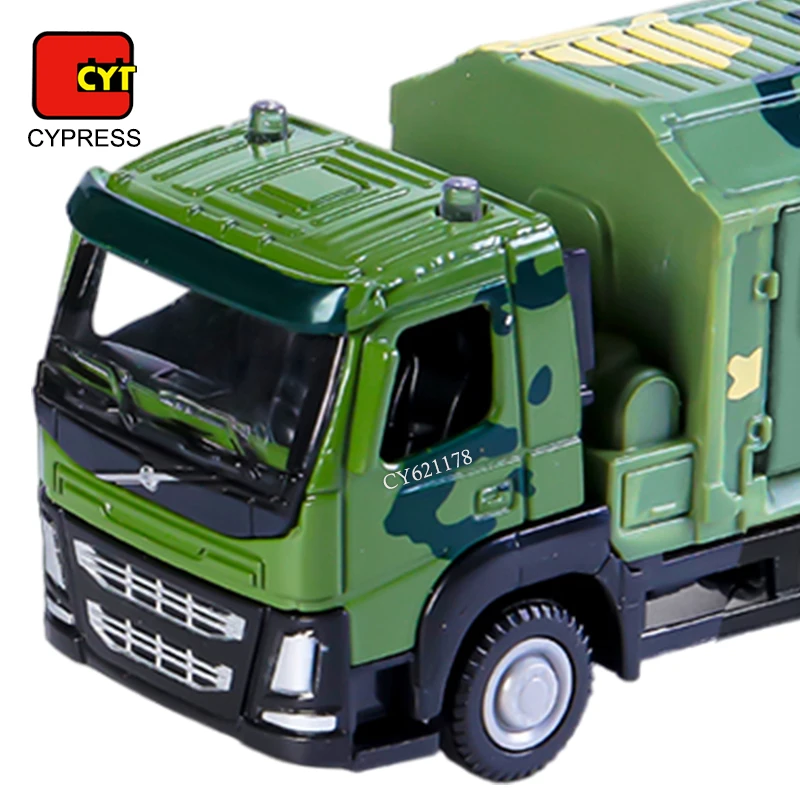 New Arrival 1:50 Military Vehicle Metals Alloys Free Wheel Diecast Transport Cart Car Toys For Kids