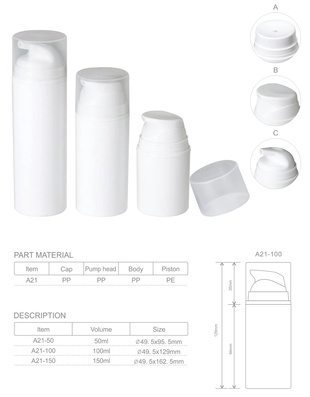 A21 Airless bottle