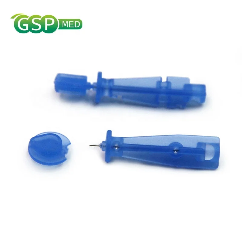 
2021 Best sale Disposable medical supplier stainless steel single use blood lancet 