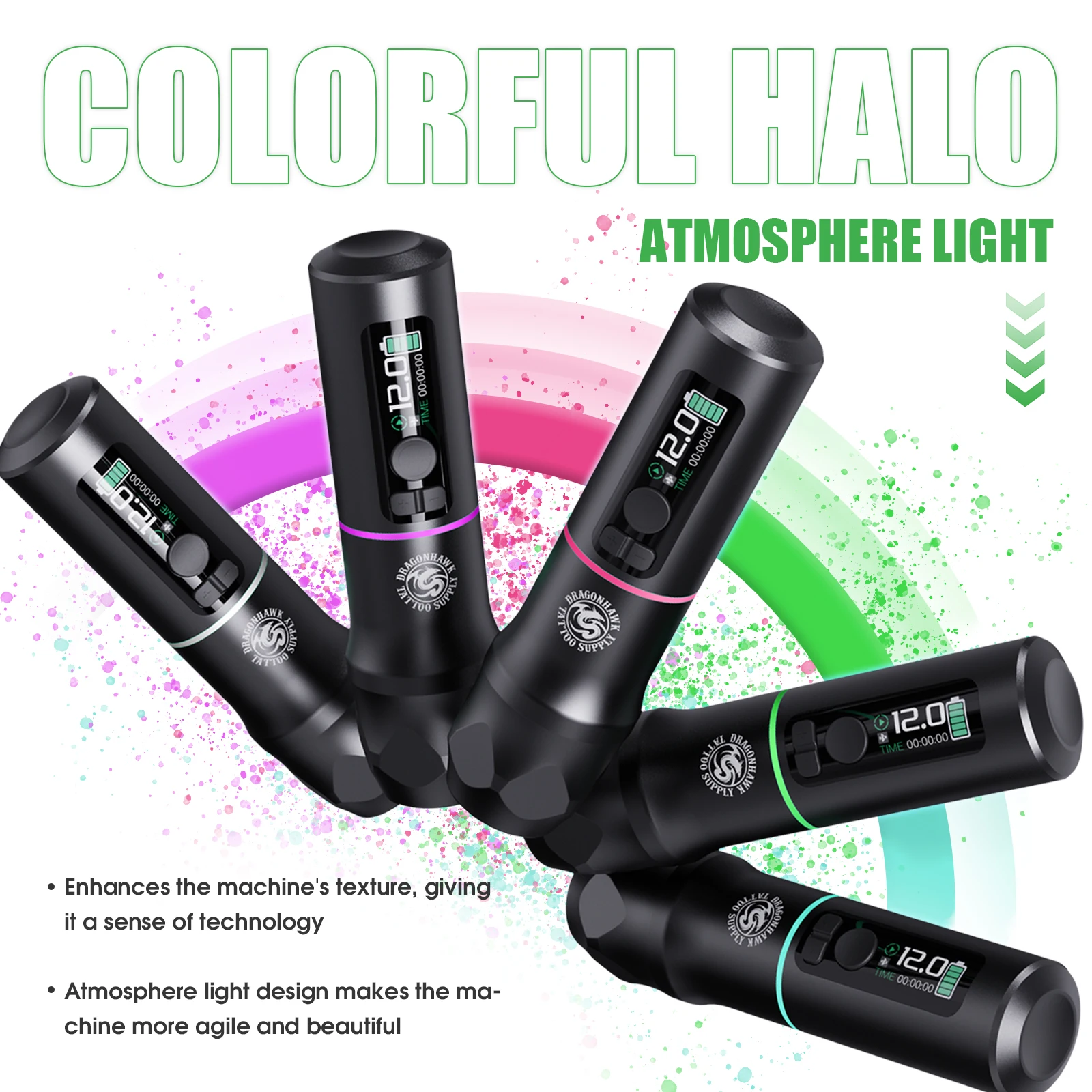 Dragonhawk X20 Pro Tattoo Machine Microblading Eyebrow Machine Permanent Makeup Gun Wireless Tattoo Pen 2000mAh