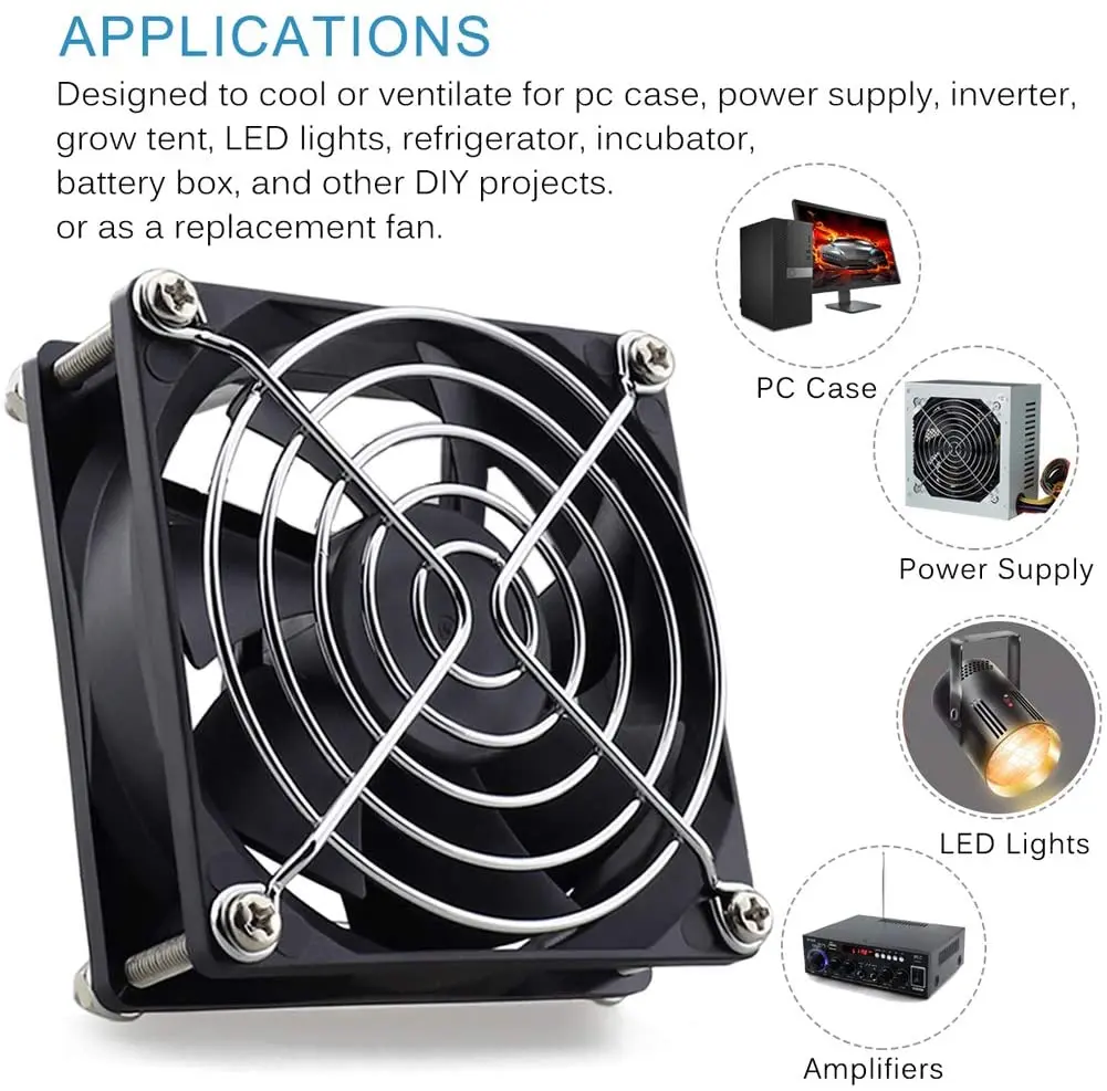 Стандартный корпус вентилятор 80x80x25mm DC 12V бесщеточный 2-контактный высокопроизводительный ПК чехол для ноутбука