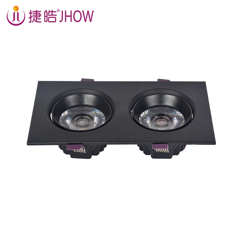 JHOW G3215 High Quality Recessed 15W Office Grille Grille Light Ceiling Light COB Downlight