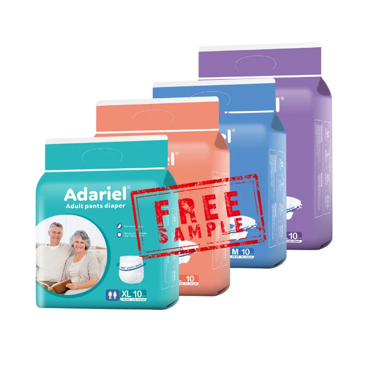 FREE SAMPLE Couches Pour Adultes High Absorbenc Ultra Thick Adult Diaper Wholesale Cheap Price OEM Disposable Diapers for Adult