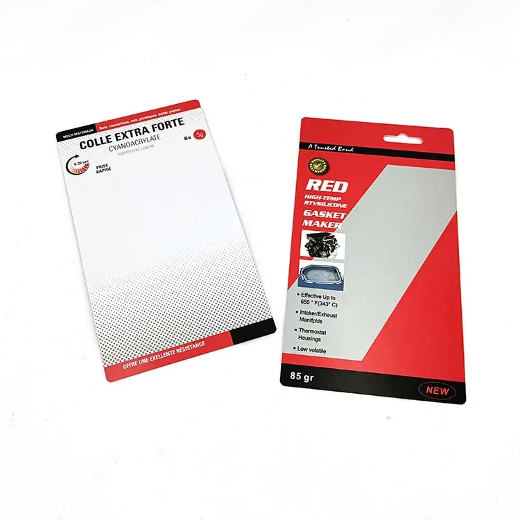 Wholesale Printing Sliding Cardboard Blister Insert Cards Custom Blister Paper Cards for Product Packaging