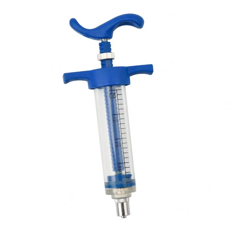 Регулируемый непрерывный ветеринарный шприц 20 мл пластиковые ветеринарные шприцы