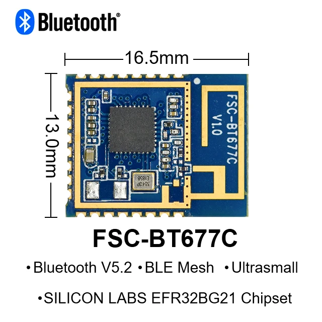 Feasycom IoT Solution BT 5.2 Remote Control One-to-many Smallest SIG Mesh Custom BLE Low Energy Bluetooth Module