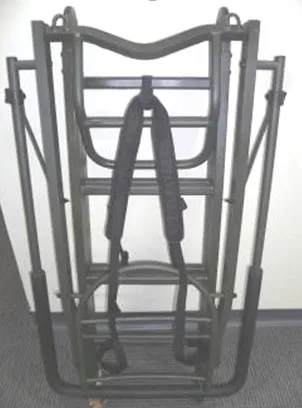 Alum. Folded Ladderstand without the rear support legs/Tripod with rear support legs