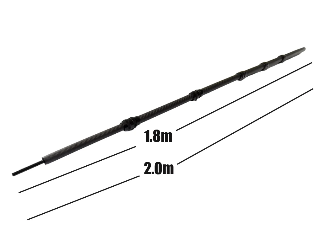 high strength 2m carbon fiber telescopic pole carbon tarp tent pole