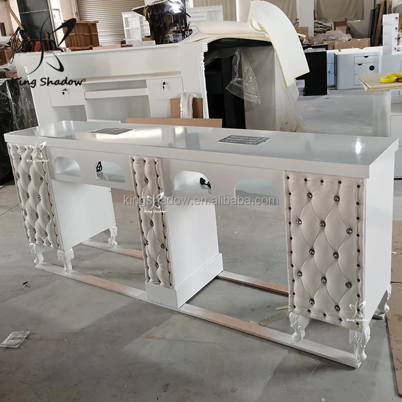 wholesales top quality furniture nail salon drawers one table manicure