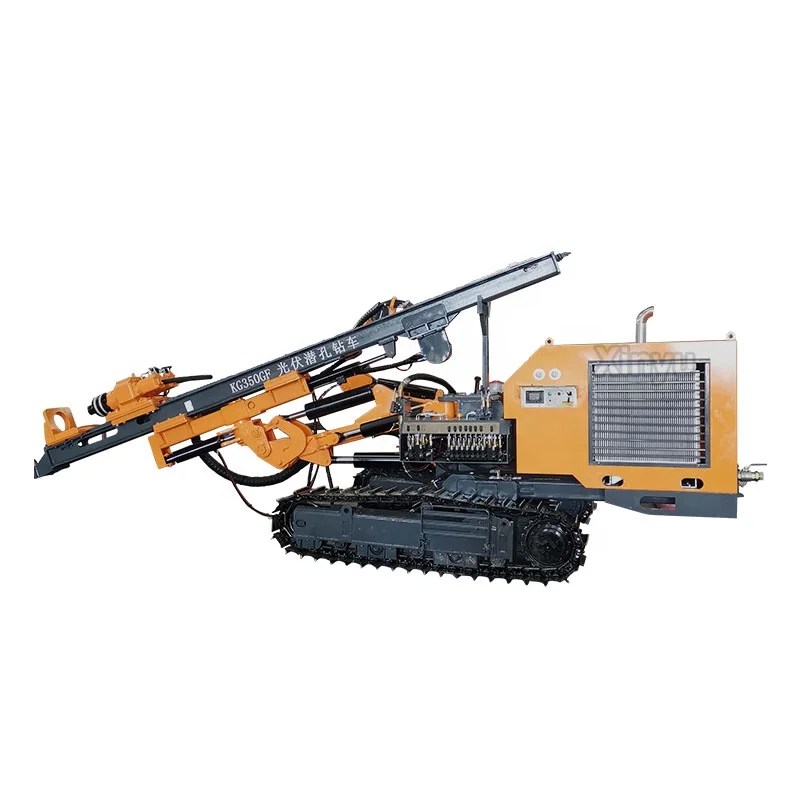 KAISHAN Brand KG350GF Track Mounted Down The Hole Drill Rig Photovoltaic Pile Hole Drilling Equipment