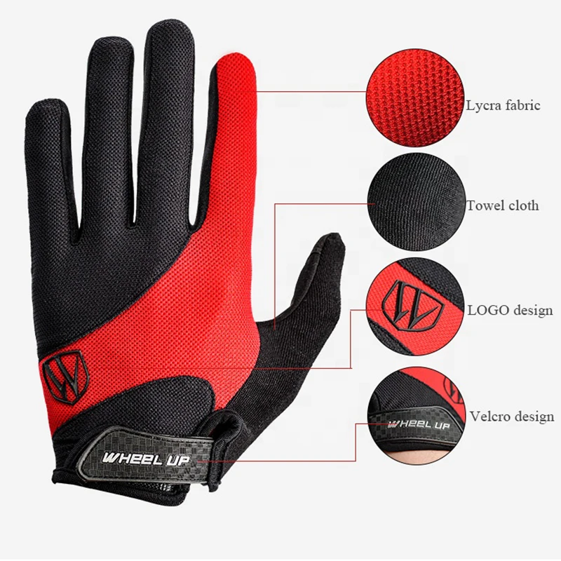 
Touch Screen Bicycle Full Finger Glove Outdoor Sport Gloves Gym Motorcycle Riding Bike Bicycle Cycling Gloves 