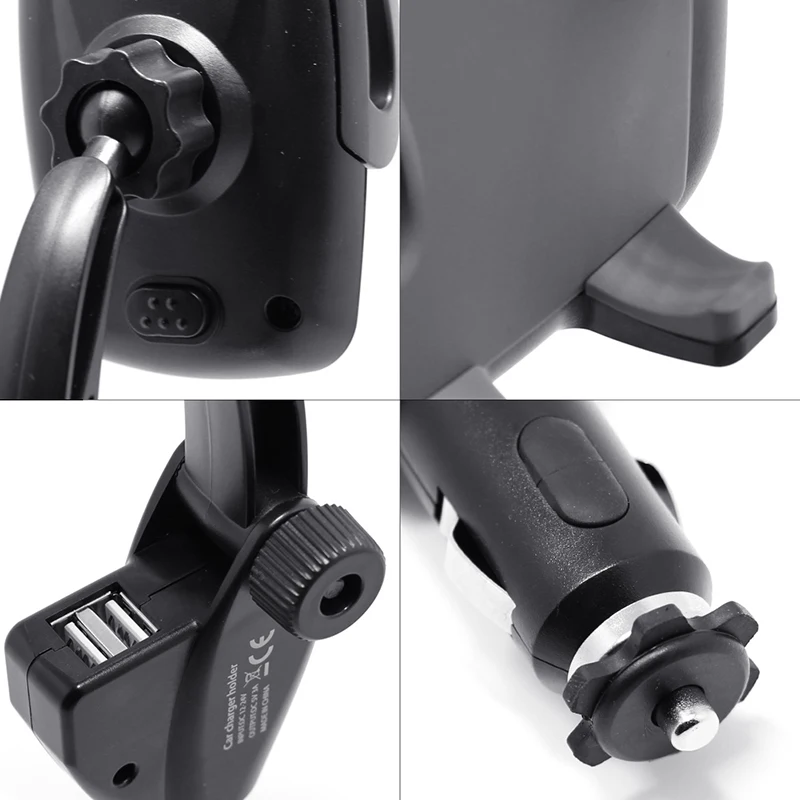 
Car 2in1 Dual USB Charger Holder Mount Cigarette Lighter Chargers For Cell Phone 