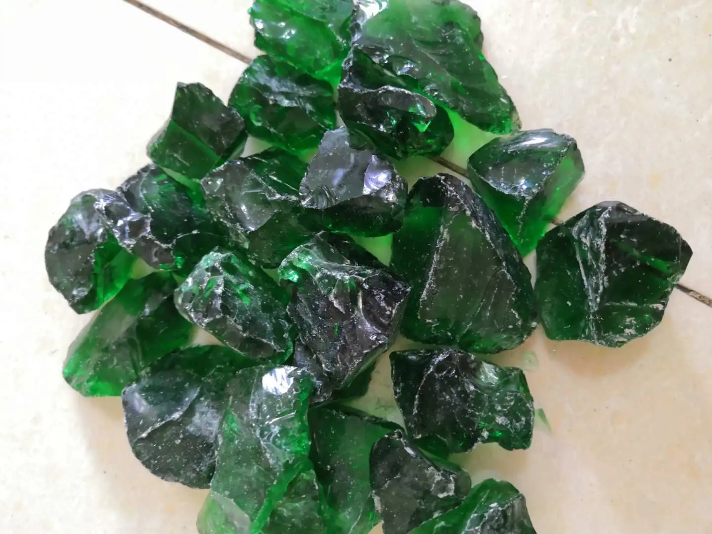 Garden large slag glass tinted glass recycling broken broken glass waste