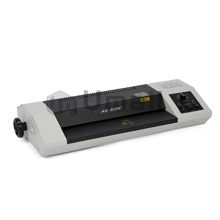 Metal Cover Cold Metal Gear Small Hot A3 Laminating Machine With Emergency Handle Knob