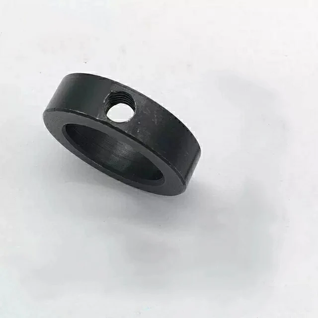 Aluminum alloy optical axis locating ring Steel Blackening limiter stop screw fixing ring open type metal bearing clamping ring