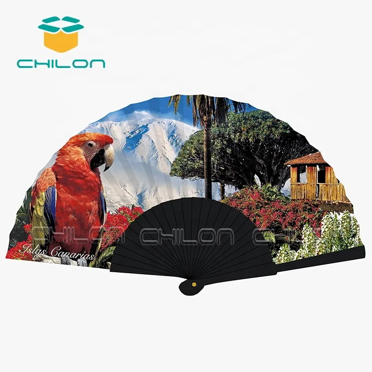 Promotional portable hand fan for gifts engraved wooden fan