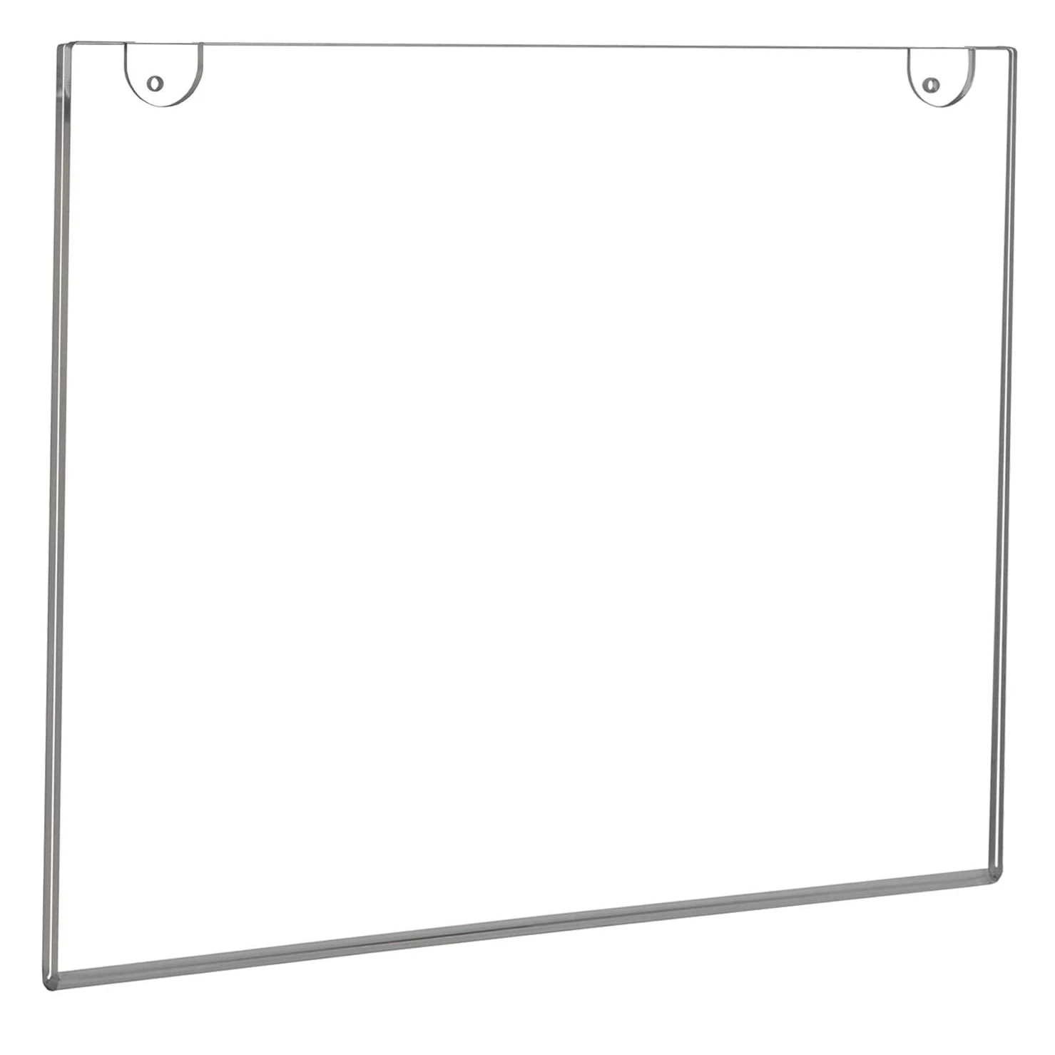 8x2 Inch Adhesive Tape Clear Acrylic Wall Sign Holder Frame - Landscape or Horizontal