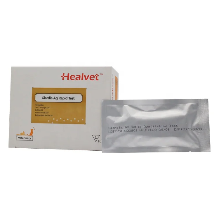 Healvet Veterinary Fast Accurate Portable Reliable Giardia Ag Rapid Detection of Giardia Ag
